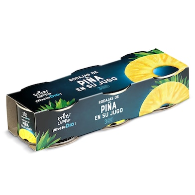 Piña en su jugo en rodajas Dia Fruticampo 3 x 137 g-0