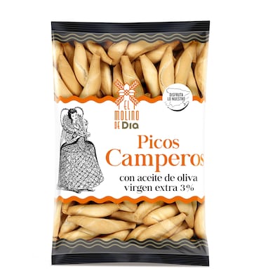 Picos camperos con aceite de oliva virgen extra El Molino de Dia 200 g-0