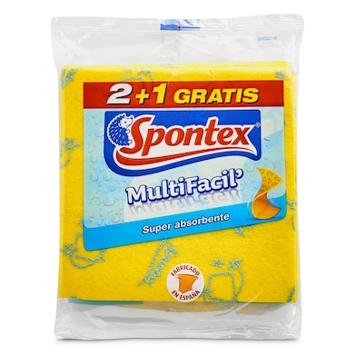 Bayeta multifácil super absorbente Spontex 3 unidades-0 Bayeta multifácil super absorbente Spontex 3 unidades-0