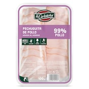 Pechuguitas de pollo asado 99% La Carloteña 100 g