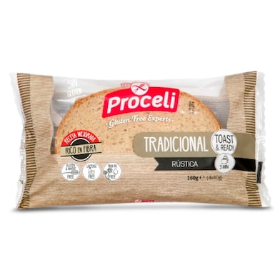 Pan tradicional sin gluten Proceli 160 g-0 Pan tradicional sin gluten Proceli 160 g-0