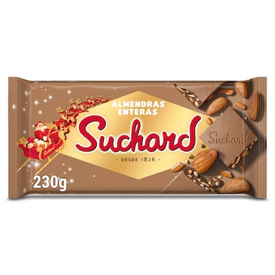 Turrón de chocolate con almendras enteras Suchard 230 g-0