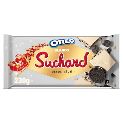 Turrón de chocolate blanco con oreo Suchard 230 g-0