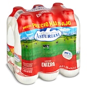Leche entera Asturiana pack 6 x 2.2 L