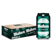 Cerveza clásica Mahou pack 24 x 33 cl