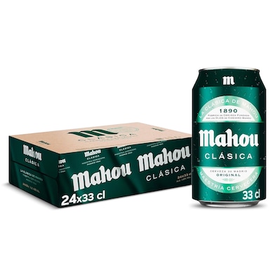 Cerveza clásica Mahou pack 24 x 33 cl-0 Cerveza clásica Mahou pack 24 x 33 cl-0