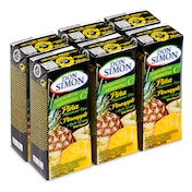 Zumo de piña, manzana y uva Don Simón pack 6 x 200 ml