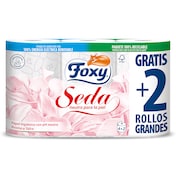Papel higiénico seda Foxy 6 unidades