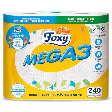 Papel de cocina Foxy 2 unidades-0 Papel de cocina Foxy 2 unidades-0
