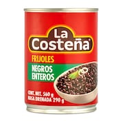 Frijoles negros enteros La costeña 560 g
