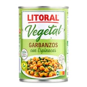 Garbanzos con espinacas Litoral 425 g