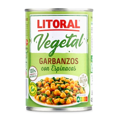 Garbanzos con espinacas Litoral 425 g-0 Garbanzos con espinacas Litoral 425 g-0