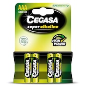 Pilas alcalinas AAA Cegasa 4 unidades