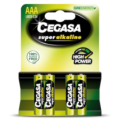 Pilas alcalinas AAA Cegasa 4 unidades-0 Pilas alcalinas AAA Cegasa 4 unidades-0