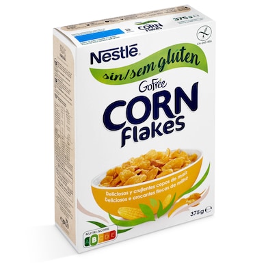 Cereales copos de maíz corn flakes sin gluten Nestlé 375 g-0 Cereales copos de maíz corn flakes sin gluten Nestlé 375 g-0