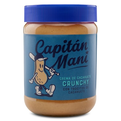 Crema de cacahuete crujiente Capitán Mani 340 g-0
