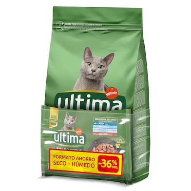 Alimento para gatos esterilizados con salmón Ultima 1.5 Kg-0