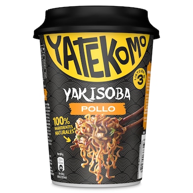 Noodles yakisoba sabor pollo Gallina Blanca Yatekomo 93 g-0 Noodles yakisoba sabor pollo Gallina Blanca Yatekomo 93 g-0