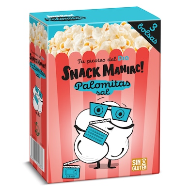 Palomitas con sal para microondas Dia Snack Maniac 270 g-0 Palomitas con sal para microondas Dia Snack Maniac 270 g-0