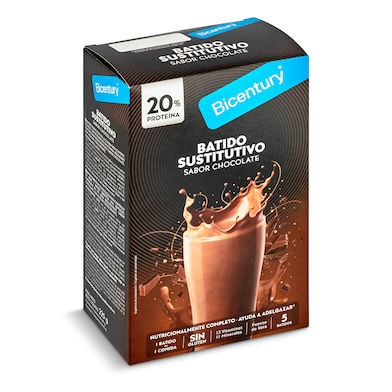 Batido sustitutivo de chocolate Bicentury 5 unidades-0 Batido sustitutivo de chocolate Bicentury 5 unidades-0