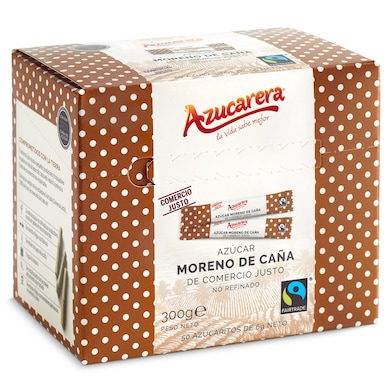Azúcar moreno en sobres Azucarera 300 g-0