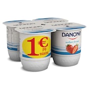 Yogur sabor fresa Danone pack 4 x 120 g