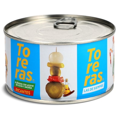 Toreras picantes aliñadas con aceite de oliva y anchoas Kimbo 120 g-0