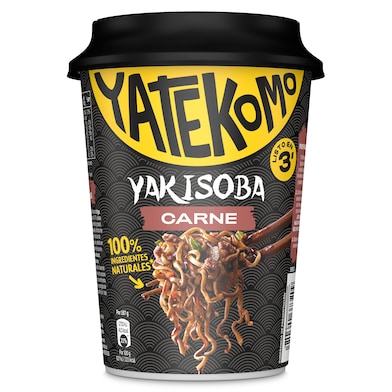Noodles yakisoba sabor carne Gallina Blanca Yatekomo 93 g-0 Noodles yakisoba sabor carne Gallina Blanca Yatekomo 93 g-0