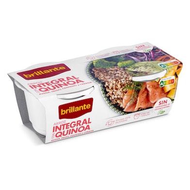 Vasos de arroz integral con quinoa Brillante 2 x 125 g-0