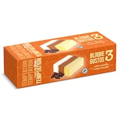 Helado corte tres sabores Dia Temptation 523 g