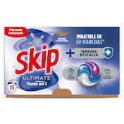Detergente en cápsulas máxima eficacia Skip 15 lavados
