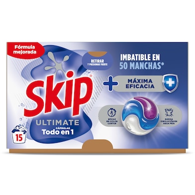 Detergente en cápsulas máxima eficacia Skip 15 lavados-0 Detergente en cápsulas máxima eficacia Skip 15 lavados-0