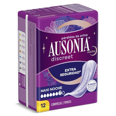 Compresas de incontinencia maxi noche Ausonia 12 unidades-0 Compresas de incontinencia maxi noche Ausonia 12 unidades-0