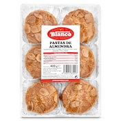 Pastas artesanas de almendras Blanco 400 g