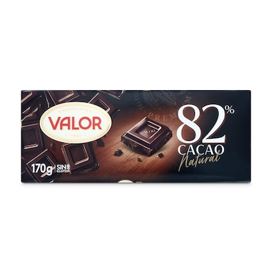 Chocolate negro 82% cacao Valor 170 g-0 Chocolate negro 82% cacao Valor 170 g-0