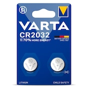 Pilas botón CR 2032 Varta 2 unidades
