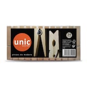 Pinzas de madera 24 unidades