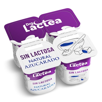 Postre sin lactosa natural azucarado Dia Láctea 4 x 125 g-0