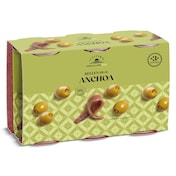 Aceitunas rellenas de anchoa Dia Vegecampo 3 x 150 g