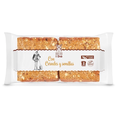 Pan de sandwich con cereales y semillas El Molino de Dia 310 g-0 Pan de sandwich con cereales y semillas El Molino de Dia 310 g-0