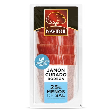 Jamón curado reducido en sal Navidul 45 g-0 Jamón curado reducido en sal Navidul 45 g-0