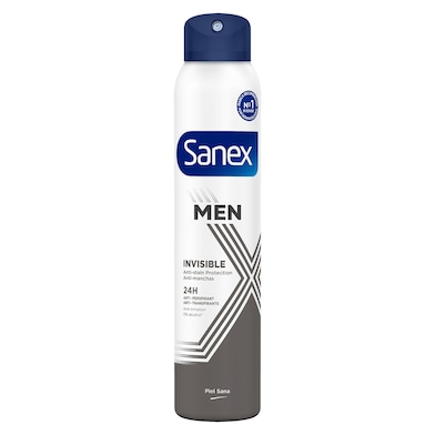Desodorante dermo invisible hombre Sanex 200 ml-0