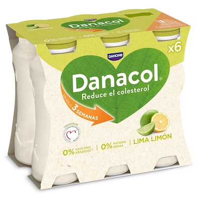 Bebida láctea lima limón Danacol 6 x 100 g-0 Bebida láctea lima limón Danacol 6 x 100 g-0
