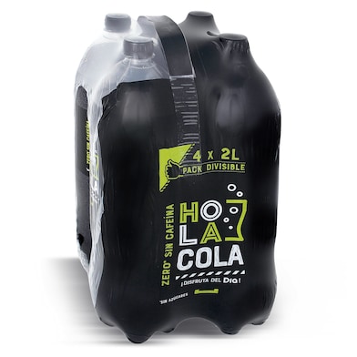 Refresco de cola zero sin cafeína Dia Hola Cola 4 x 2 L-0