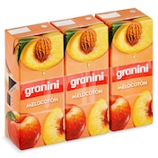 Bebida de zumo de melocotón Granini pack 3 x 200 ml