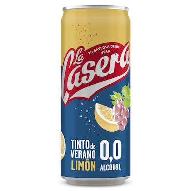 Tinto de verano sin alcohol con limón La casera 33 cl-0 Tinto de verano sin alcohol con limón La casera 33 cl-0