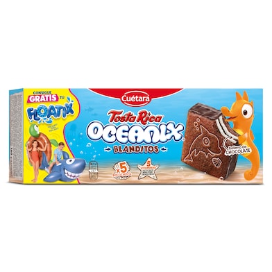 Bizcochitos rellenos de leche y chocolate Oceanix 160 g-0 Bizcochitos rellenos de leche y chocolate Oceanix 160 g-0