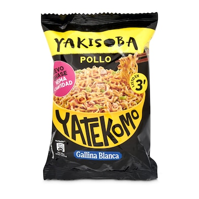 Noodles yakisoba sabor pollo Gallina Blanca Yatekomo 93 g-0