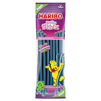 Golosinas balla stixx sabor frambuesa Haribo 200 g-0 Golosinas balla stixx sabor frambuesa Haribo 200 g-0