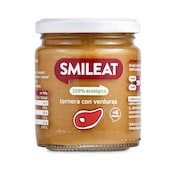 Puré de ternera con verduras 100% ecológico Smileat 230 g
